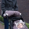 Lodger Polarowa mufka do wózka wrzosowa Fleece Mauve - zdjęcie