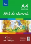 Blok do akwareli A4 190g 12ark. KB011-A4 - zdjęcie