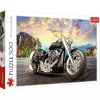 Puzzle 500 elementów. Czarny motocykl - zdjęcie