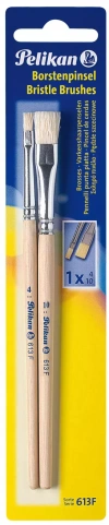 Pędzelki Pelikan płaskie gr 4,10 2 sztukI blister - zdjęcie