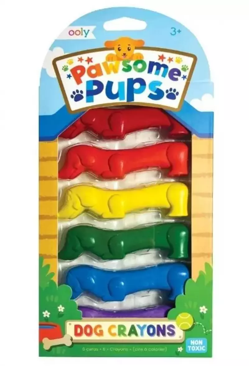Kredki pieski Pawsome Pups 6szt Kredki pieski Pawsome Pups 6szt