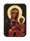 Ikona srebrna Matka Boża Częstochowska 10,7x15cm - zdjęcie