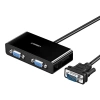 Rozdzielacz wideo UGREEN 40254 VGA-2x VGA 1m (czarny) - zdjęcie