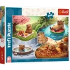 Puzzle 300 elementów. Cztery pory roku z kapibarami - zdjęcie