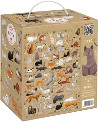 Puzzle 60 elementów. Puzzlove CzuCzu. Koty, zdjęcie 7
