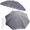 Parasol polyester tkanina 240cm, 8 drutów, łamany, szary - zdjęcie