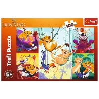 Puzzle 100 elementów. Król Lew. Dzielny Król Lew, zdjęcie 2