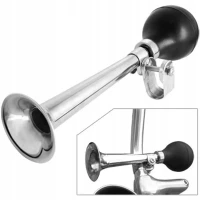 Trąbka Klakson Rowerowy Chrom 21CM Dunlop, zdjęcie 4