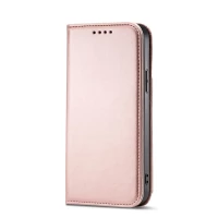 Magnet Card Case etui iPhone 14 Plus pokrowiec z klapką portfel podstawka różowe, zdjęcie 4