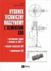 Rysunek techniczny maszynowy z elementami CAD - zdjęcie