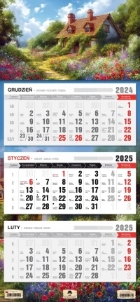 KALENDARZ TRÓJDZIELNY 2025 ROK PŁASKA GŁÓWKA MORSKIE OKO, zdjęcie 10