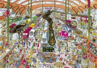 Puzzle 2000 elementów. Dworzec kolejowy + plakat, zdjęcie 2