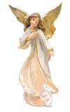 Figura Anioł z zajączkiem 23cm - zdjęcie