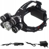 Latarka czołowa 5 x LED T6 CREE, zdjęcie 3