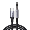 Kabel USB-C UGREEN CM450 do mini jack 3.5mm AUX, 1m (czarny) - zdjęcie