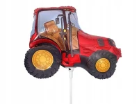 Balon foliowy traktor ciągnik czerwony 14", zdjęcie 2