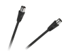 Kabel TV - VIDEO czarny 1,8m - zdjęcie