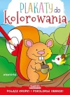Plakaty do kolorowania. Wiewiórka - zdjęcie