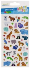Ozdoba Dekoracyjna Naklejki Puffy Zwierzątka Craft with Fun 545813 - zdjęcie