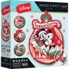 Puzzle drewniane 160 elementów. Świąteczna przygoda Mickey i Minni - zdjęcie