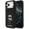Etui Karl Lagerfeld Silicone Karl Sketch & Logo MagSafe na iPhone 17 Pro Max - czarne - zdjęcie