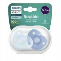 Smoczek Philips Avent ortodontyczny silikonowy niebieski 0+ 2 szt., zdjęcie 7