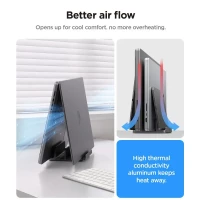 Spigen LD208S4 Vertical Laptop Stand Space Grey, zdjęcie 10