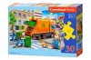 Puzzle 30 elementów. Śmieciarka - zdjęcie