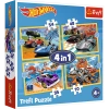 Puzzle 4w1 - Pojazdy Hot Wheels 34627 - zdjęcie