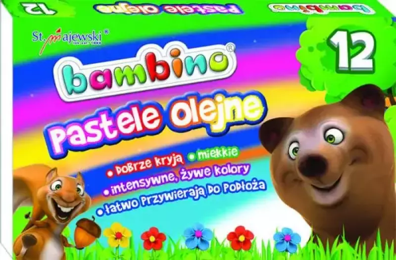Kredki pastele olejne 12 kolorów Kredki pastele olejne 12 kolorów
