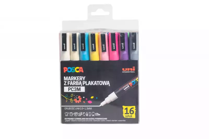 Markery PC-3M 16 kolorów Posca Uni Markery PC-3M 16 kolorów Posca Uni