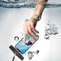 Tech-Protect UWC7 Universal Waterproof Case 6.9 Inch BLACK/ORANGE, zdjęcie 4