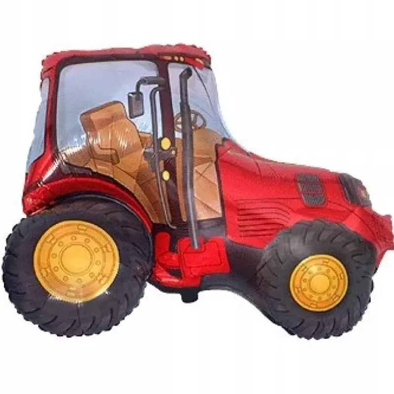 Balon foliowy traktor ciągnik czerwony 14" Balon foliowy traktor ciągnik czerwony 14"