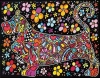 Kolorowanka Welwetowa Colorvelvet 47x35 cm Jamnik + 12 flamastrów Carioca - zdjęcie