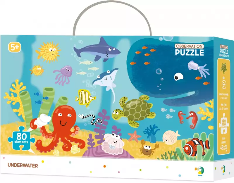 Puzzle obserwacyjne 80 elementów. Ocean Puzzle obserwacyjne 80 elementów. Ocean