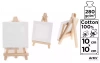 Podobrazie mini 10x10cm 280G/m2 + sztaluga - zdjęcie