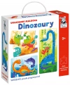 Kapitan Nauka. Układanki Malucha XL: Dinozaury 2+ - zdjęcie