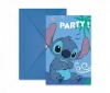 Zaproszenia z kopertami Stitch & Angel Disney 6szt - zdjęcie