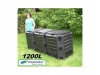 Kompostownik Ogrodowy Ekobat Segmentowy Module Compogreen 1200L - Czarny - zdjęcie