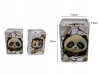 SKARBONKA metal panda i kotek 10x7,5 cm - zdjęcie