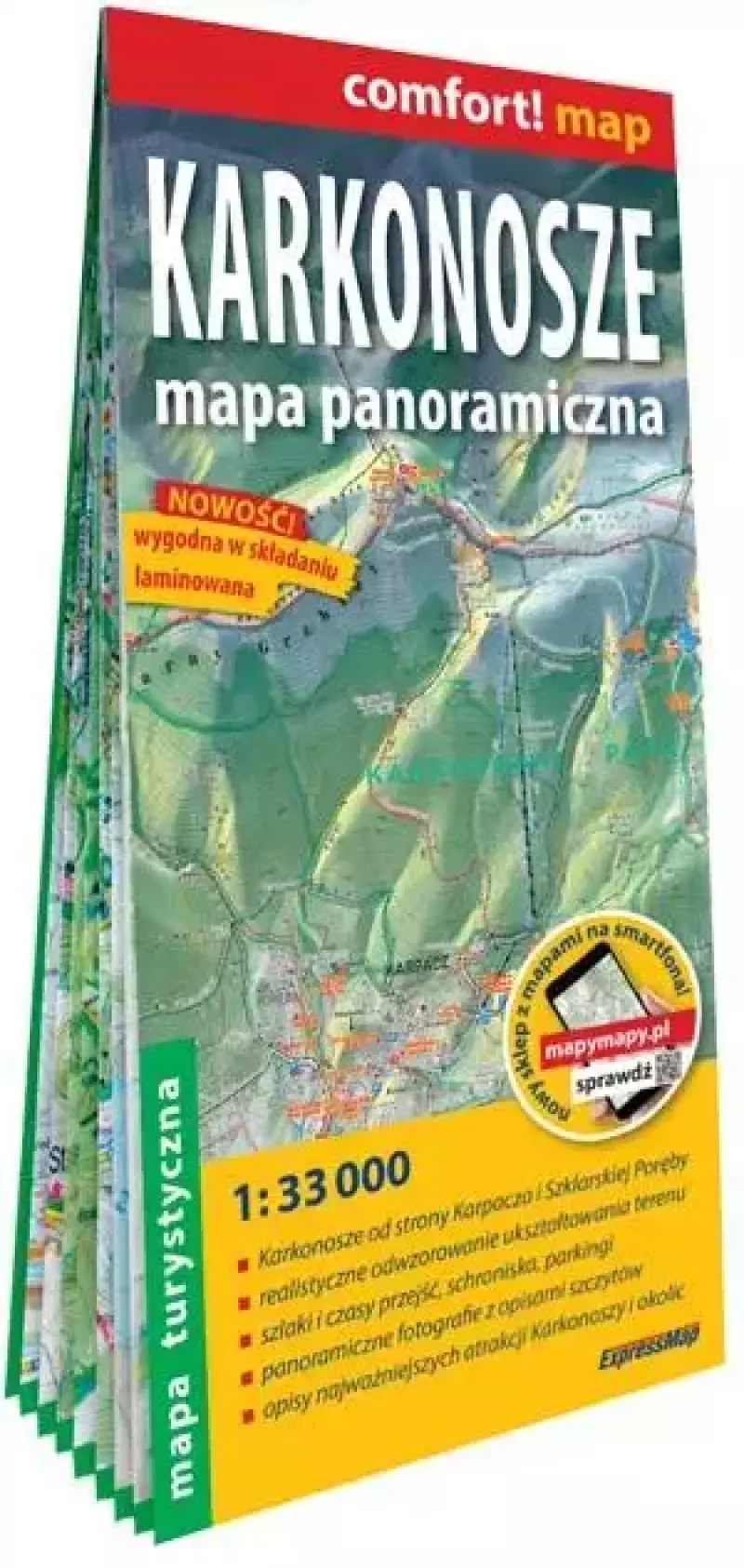 comfort!map Karkonosze - mapa panoramiczna lam comfort!map Karkonosze - mapa panoramiczna lam