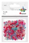 Koraliki plastikowe fasetowane 30g - zdjęcie