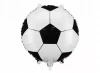 BALON FOLIOWY PIŁKA NOŻNA 35 X 35 CM OKRĄGŁY BIAŁO CZARNY URODZINY FOOTBALL - zdjęcie