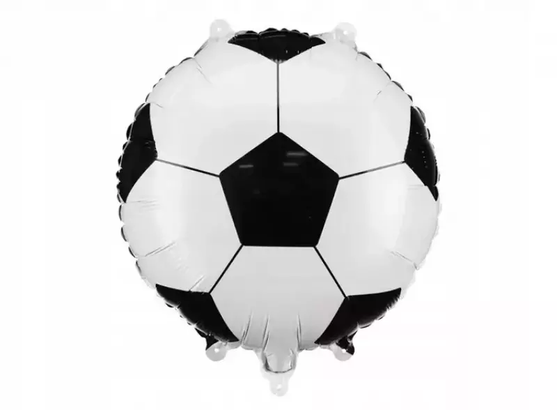 BALON FOLIOWY PIŁKA NOŻNA 35 X 35 CM OKRĄGŁY BIAŁO CZARNY URODZINY FOOTBALL BALON FOLIOWY PIŁKA NOŻNA 35 X 35 CM OKRĄGŁY BIAŁO CZARNY URODZINY FOOTBALL