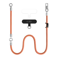 Tech-Protect C10S Rope Crossbody & Wrist ORANGE/TITANIUM, zdjęcie 2