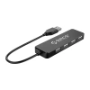 Hub USB-A Orico FL01 stacja dokująca 4x USB-A 2.0 - czarny - zdjęcie