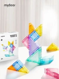Klocki magnetyczne Tangram 3D z klepsydrą (7 elementów), zdjęcie 3