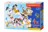 Puzzle konturowe 4w1. Zwierzęta i ich dzieci - zdjęcie