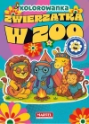 Zwierzątka w zoo. Kolorowanka z naklejkami - zdjęcie