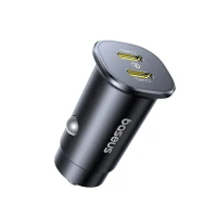 Ładowarka samochodowa Baseus GoTrip 2 x USB-C 30W - czarna, zdjęcie 2